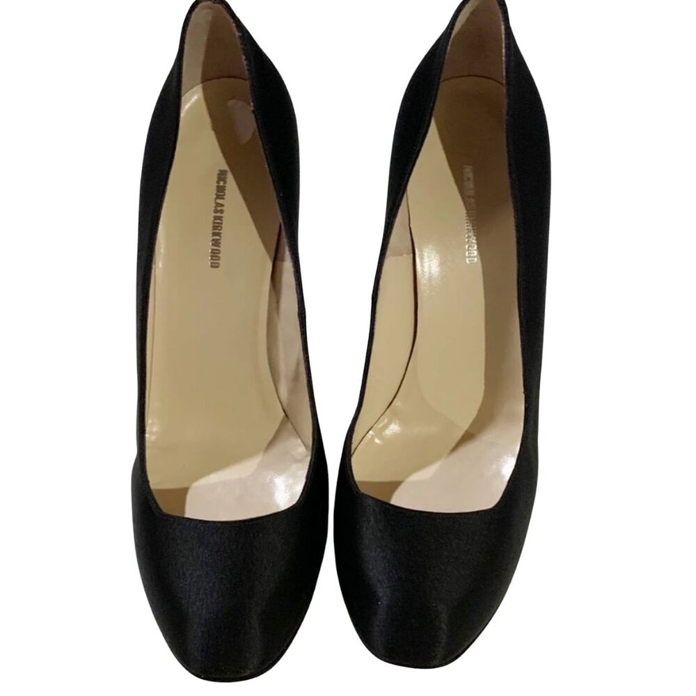 Nicholas Kirkwood Python Heel Platform Pumps 7.5 … - image 6